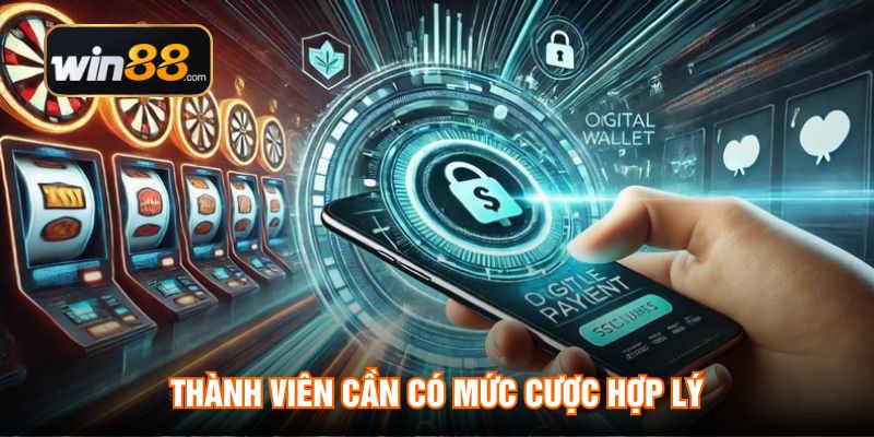Thành viên cần có mức cược hợp lý